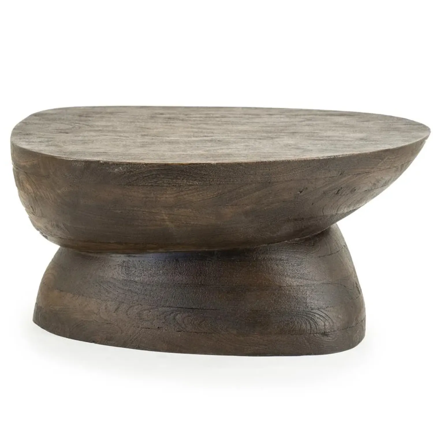 By Boo Bijzettafels|Salontafel Cobble Bruin 75cm