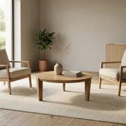Eleonora Salontafels|Salontafel Davina large mangohout 80cm