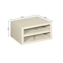 Furndea Salontafels|Salontafel Dortmund mangohout zand 80cm