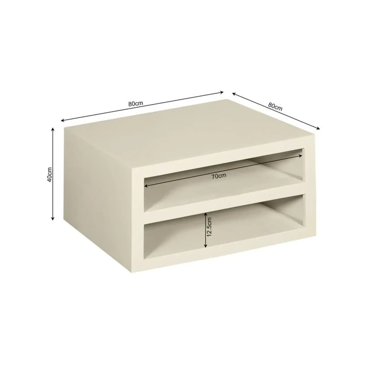 Furndea Salontafels|Salontafel Dortmund mangohout zand 80cm