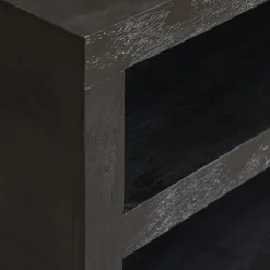 Furndea Salontafels|Salontafel Dortmund mangohout zwart 80cm