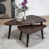 Vane Living Salontafels|Salontafel Isla set van 2 walnoot 110/71cm