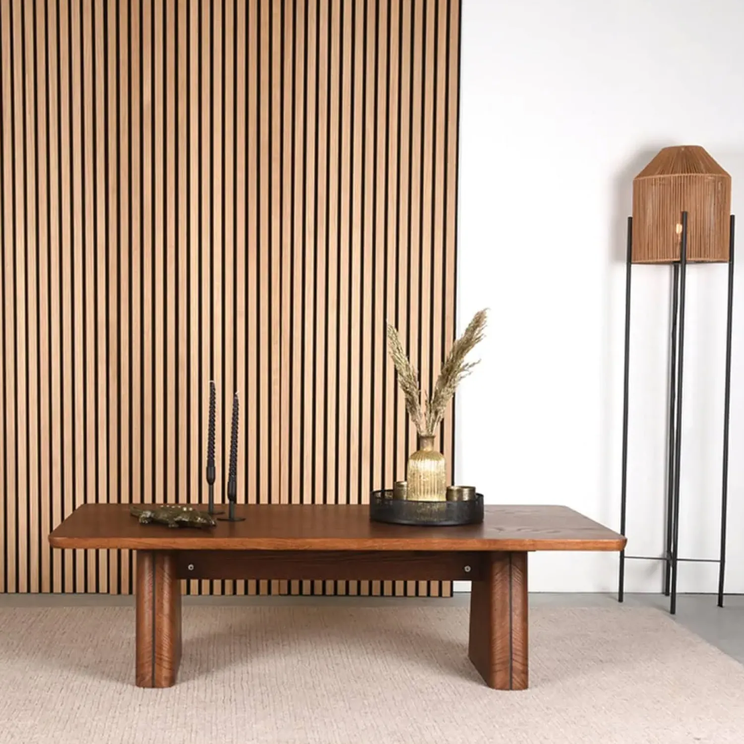 Label51 Salontafels|Salontafel Jule Bruin Eikenhout 140cm