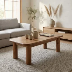 Eleonora Salontafels|Salontafel Julian acaciahout 120cm