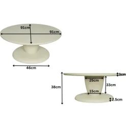 Furndea Salontafels|Salontafel Liva 90 cm
