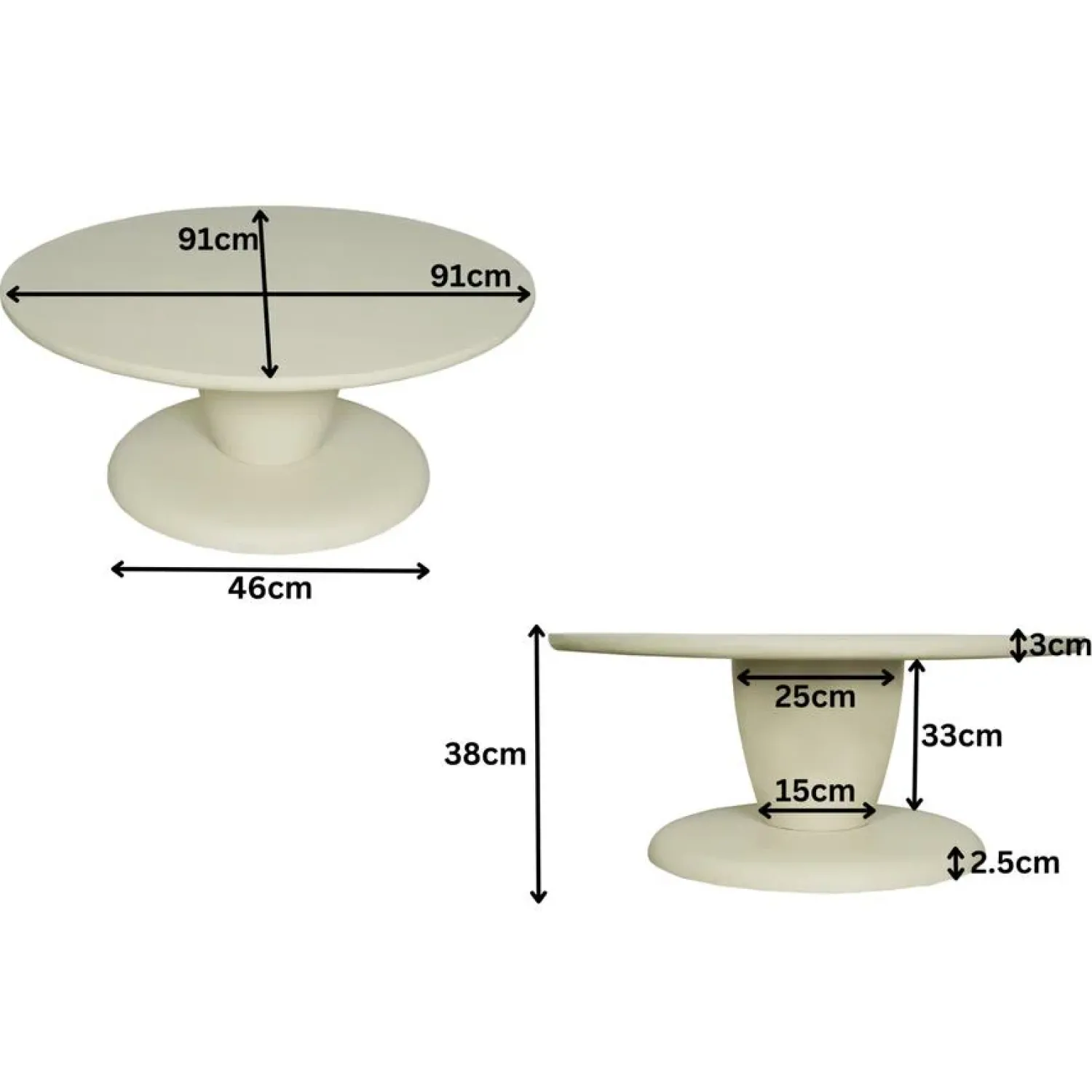 Furndea Salontafels|Salontafel Liva 90 cm