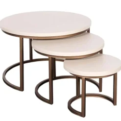Furndea Salontafels|Salontafel Martin set van 3 Zand