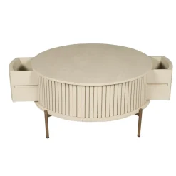 Furndea Salontafels|Salontafel Martin Zand Rond 80 cm