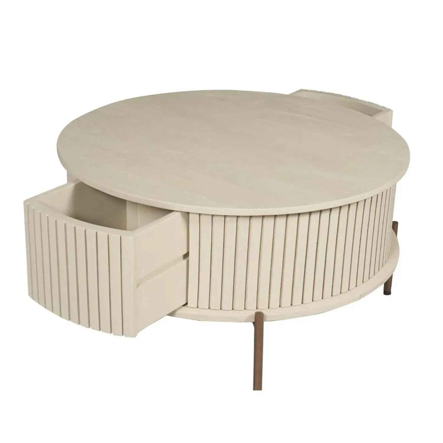 Furndea Salontafels|Salontafel Martin Zand Rond 80 cm