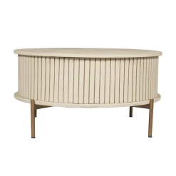 Furndea Salontafels|Salontafel Martin Zand Rond 80 cm