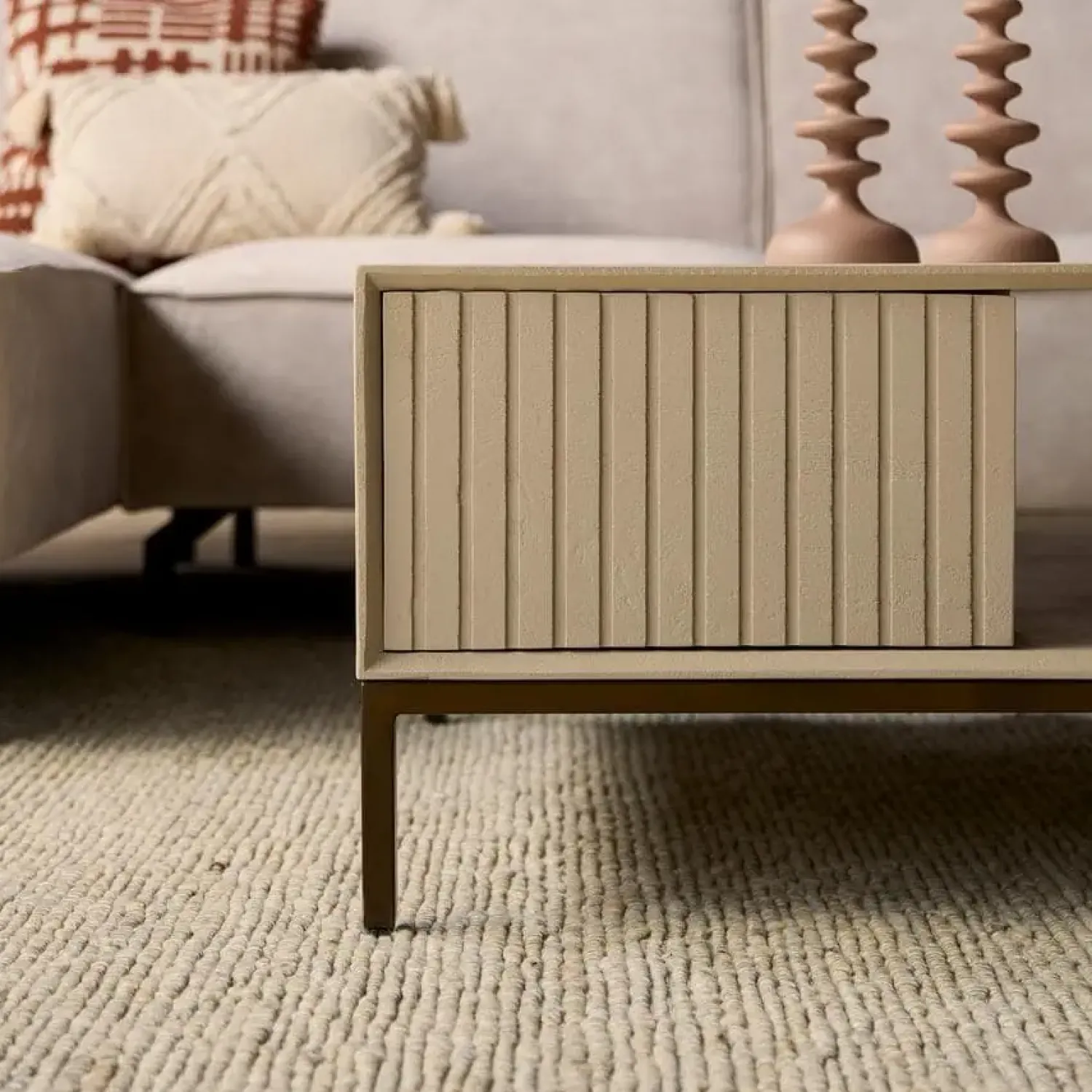 Furndea Salontafels|Salontafel Martin Zand vierkant 80 cm