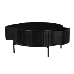 Furndea Salontafels|Salontafel Martin Zwart Rond 80cm