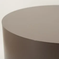 By Boo Salontafels|Salontafel Mesita rond Donkertaupe 60cm