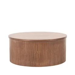 Label51 Salontafels|Salontafel Oliva laag Walnoot Eikenhout rond 70cm