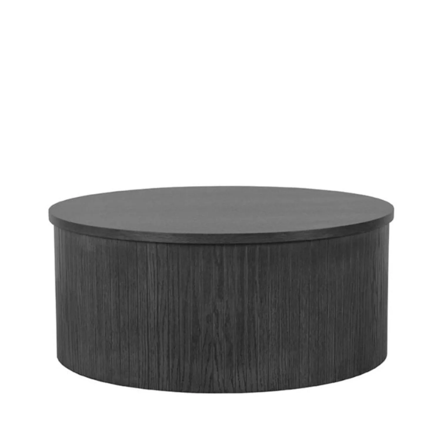Label51 Salontafels|Salontafel Oliva laag Zwart Eikenhout rond 70cm
