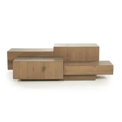 Eleonora Salontafels|Salontafel Quinten rechthoekig bruin 140cm