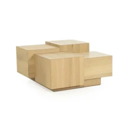 Eleonora Salontafels|Salontafel Quinten vierkant naturel 80cm