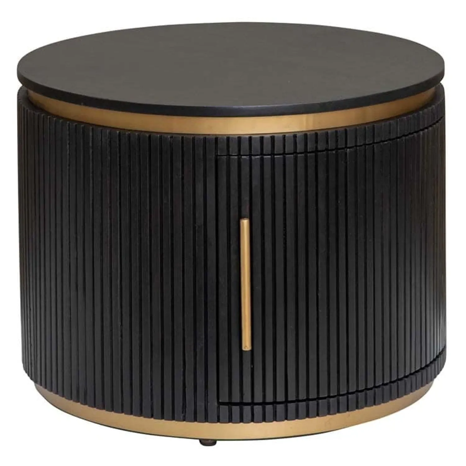 Tower living Salontafels|Salontafel Rivello zwart rond 60cm