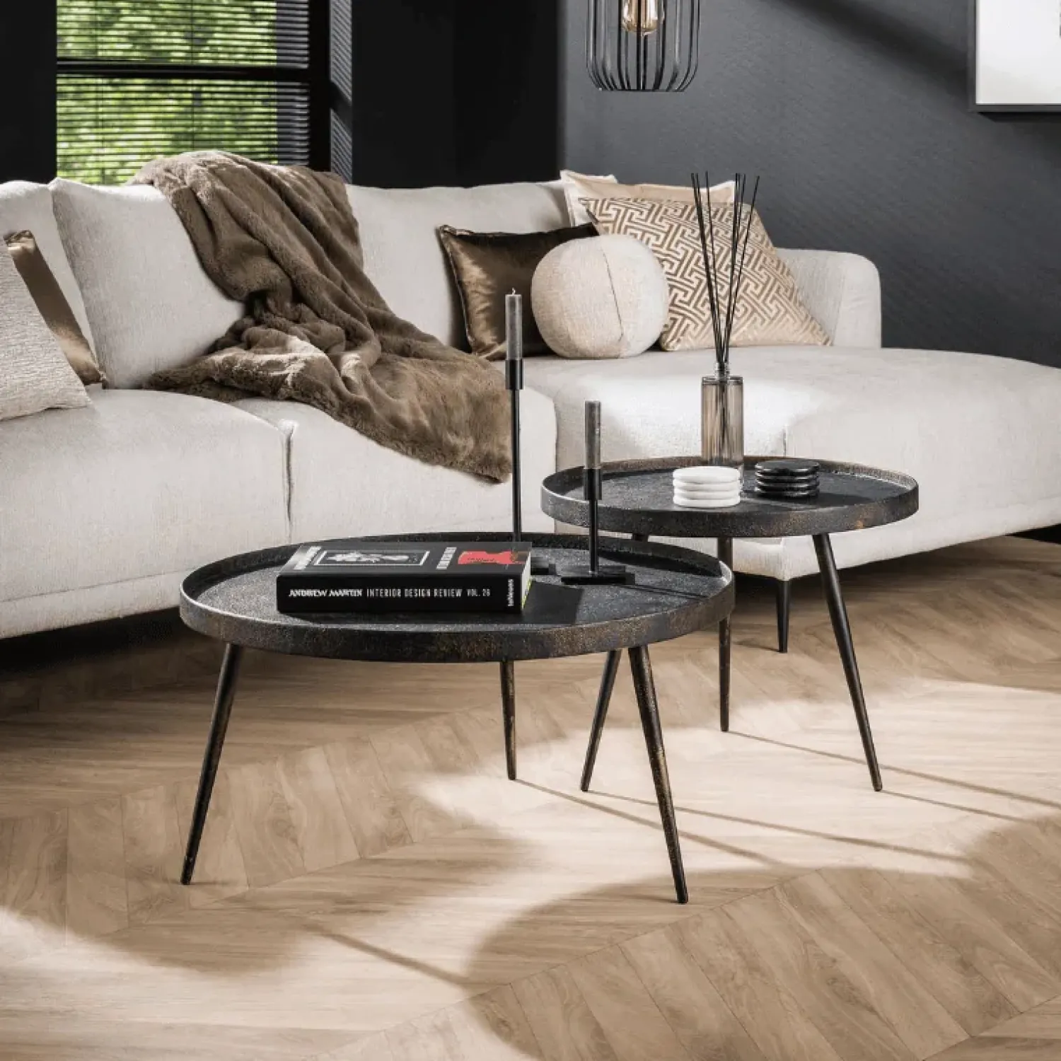 Kalfort Salontafels|Salontafel set industrieel Marcos