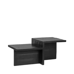 Label51 Salontafels|Salontafel Skip Zwart Mangohout 90cm