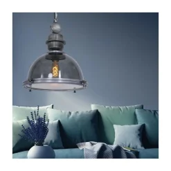 Steinmex Hanglampen|Sammy 1-lichts Hanglamp Grijs 45cm