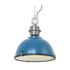 Steinmex Hanglampen|Sammy 1-lichts Hanglamp Petrol 42cm