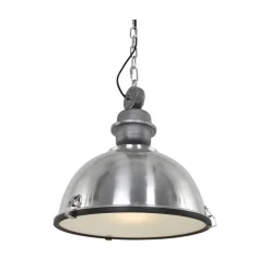 Steinmex Hanglampen|Sammy 1-lichts Hanglamp Staal 42cm
