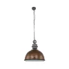 Steinmex Hanglampen|Sammy 1-lichts Hanglamp XL Bruin 52cm