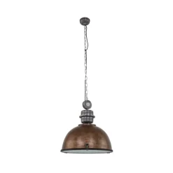 Steinmex Hanglampen|Sammy 1-lichts Hanglamp XL Bruin 52cm