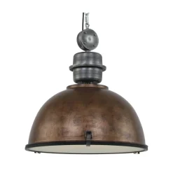Steinmex Hanglampen|Sammy 1-lichts Hanglamp XL Bruin 52cm