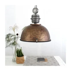 Steinmex Hanglampen|Sammy 1-lichts Hanglamp XL Bruin 52cm