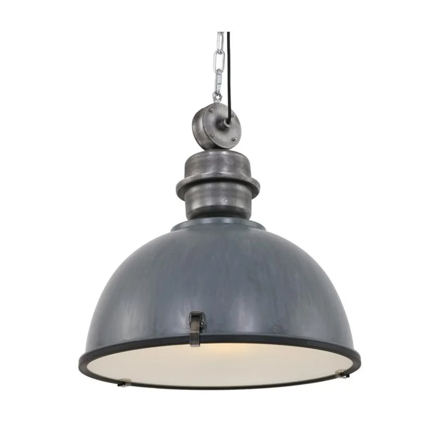 Steinmex Hanglampen|Sammy 1-lichts Hanglamp XL Grijs 52cm