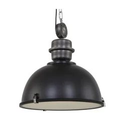 Kalfort Hanglampen|Sammy 1-lichts Hanglamp XL Zwart 52cm
