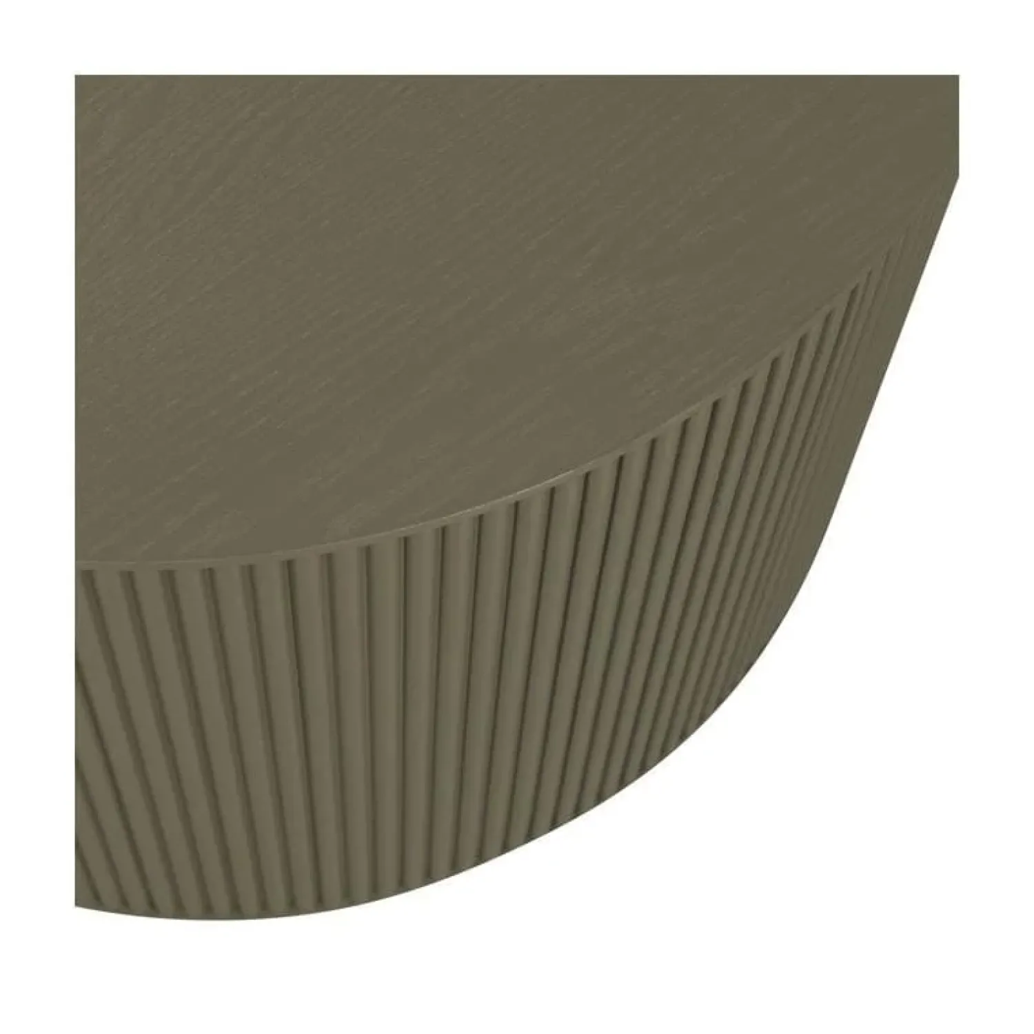 WOOOD Bijzettafels|Sanne Bijzettafel Rond MDF Militair Groen 60cm