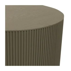 WOOOD Bijzettafels|Sanne Bijzettafel Rond MDF Militair Groen 60cm