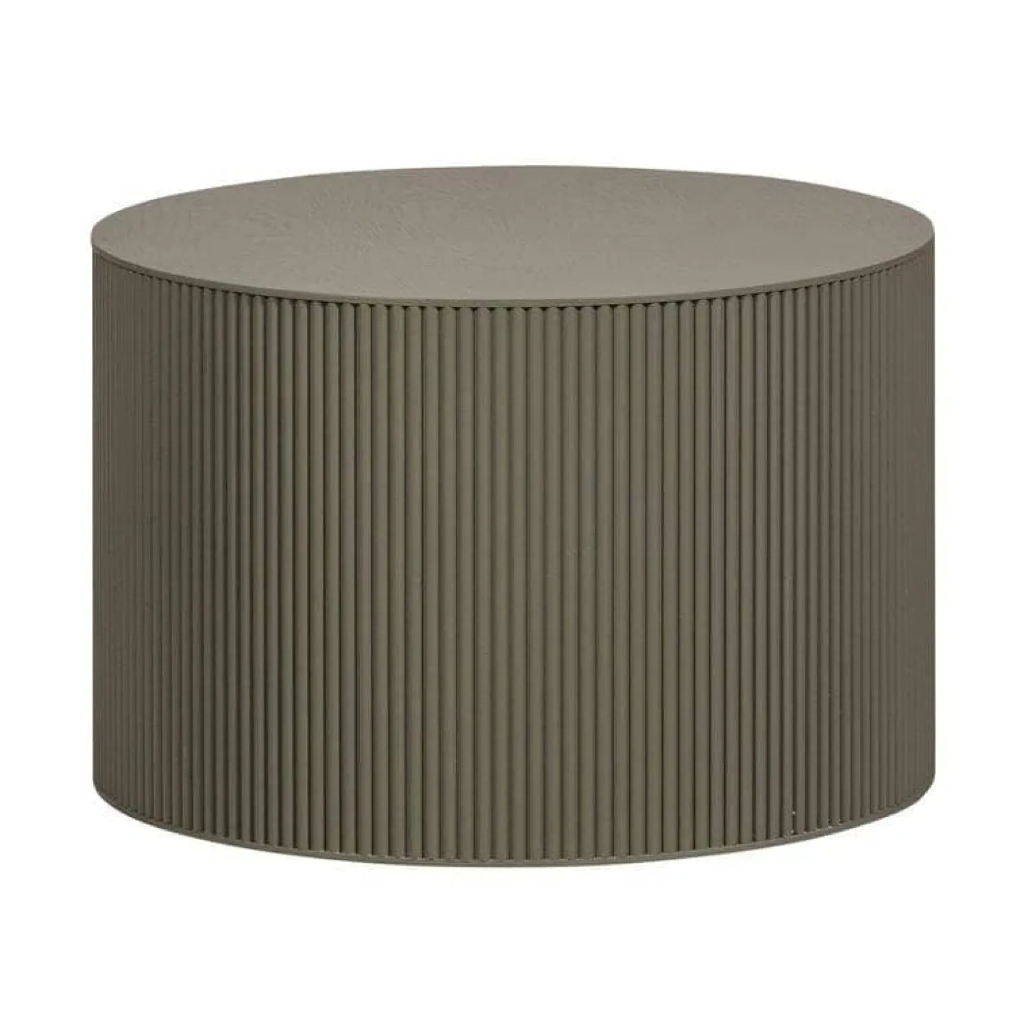 WOOOD Bijzettafels|Sanne Bijzettafel Rond MDF Militair Groen 60cm