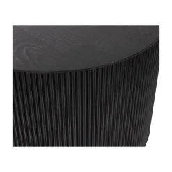 WOOOD Bijzettafels|Sanne Bijzettafel Rond MDF Zwart 60cm