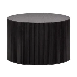 WOOOD Bijzettafels|Sanne Bijzettafel Rond MDF Zwart 60cm