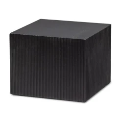WOOOD Bijzettafels|Sanne Bijzettafel set van 2 Vierkant Zwart
