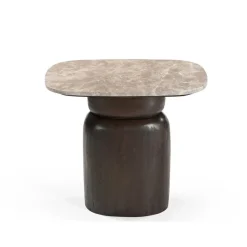 Furndea Bijzettafels|Santo Bijzettafel Marmer 56 cm