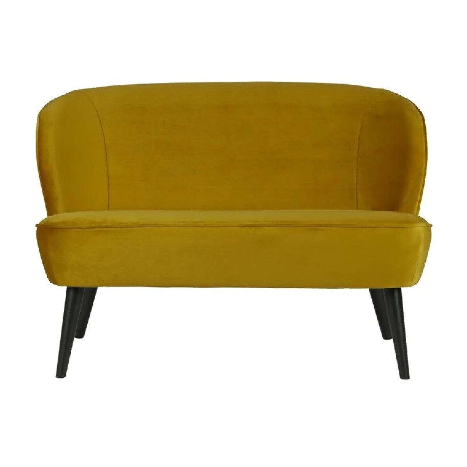 WOOOD Eetkamerbanken|Eetkamerbanken|Sara Bankje Velvet Oker 110cm