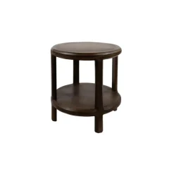 Mysons Bijzettafels|Sara Bijzettafel rond Walnoot 50cm