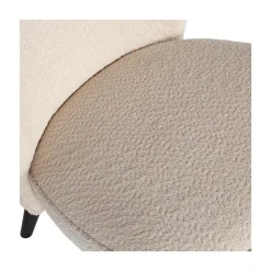 WOOOD Fauteuils|Sara Fauteuil Boucle Creme