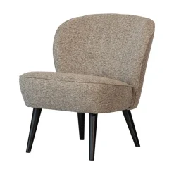 WOOOD Fauteuils|Sara Fauteuil Geweven Stof Naturel Melange
