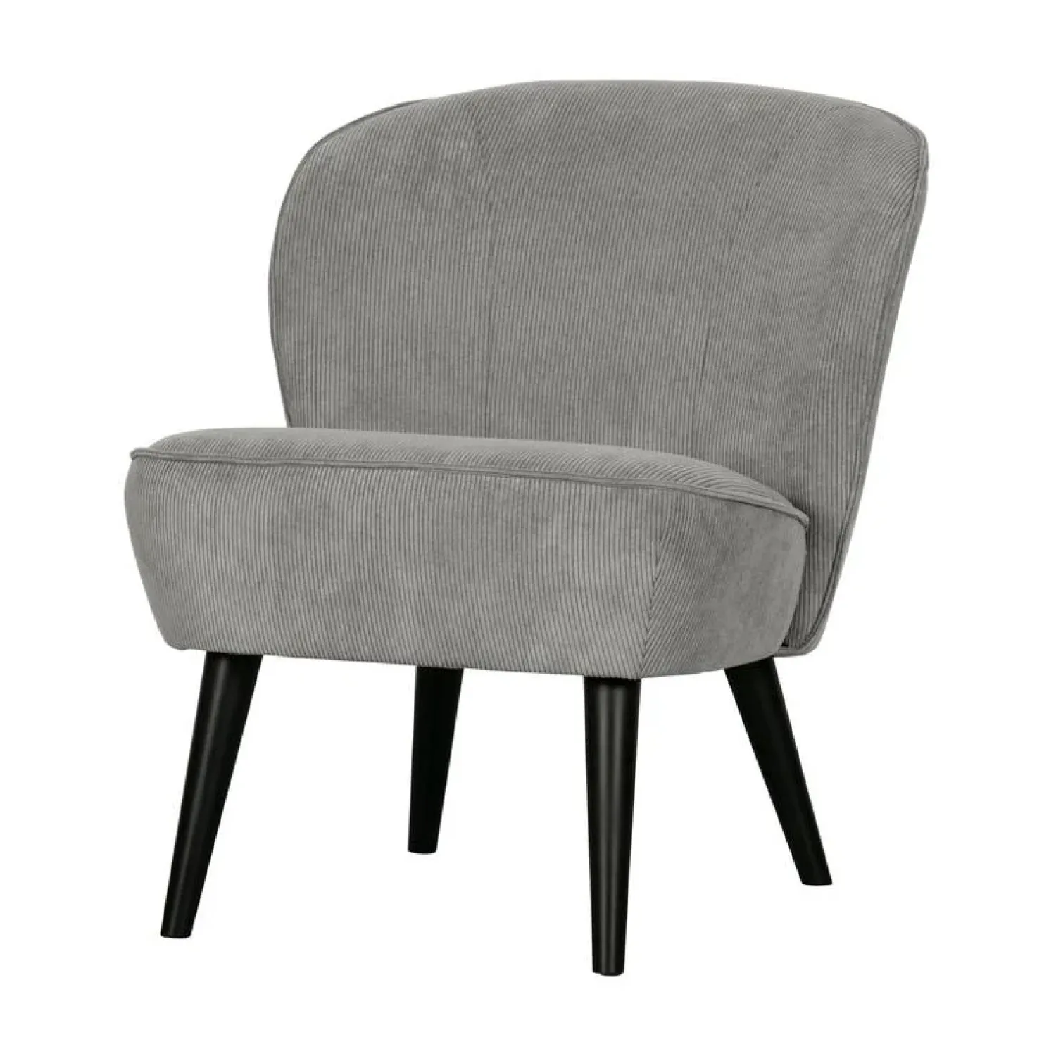 WOOOD Fauteuils|Sara Fauteuil Ribstof Verweerd Groen