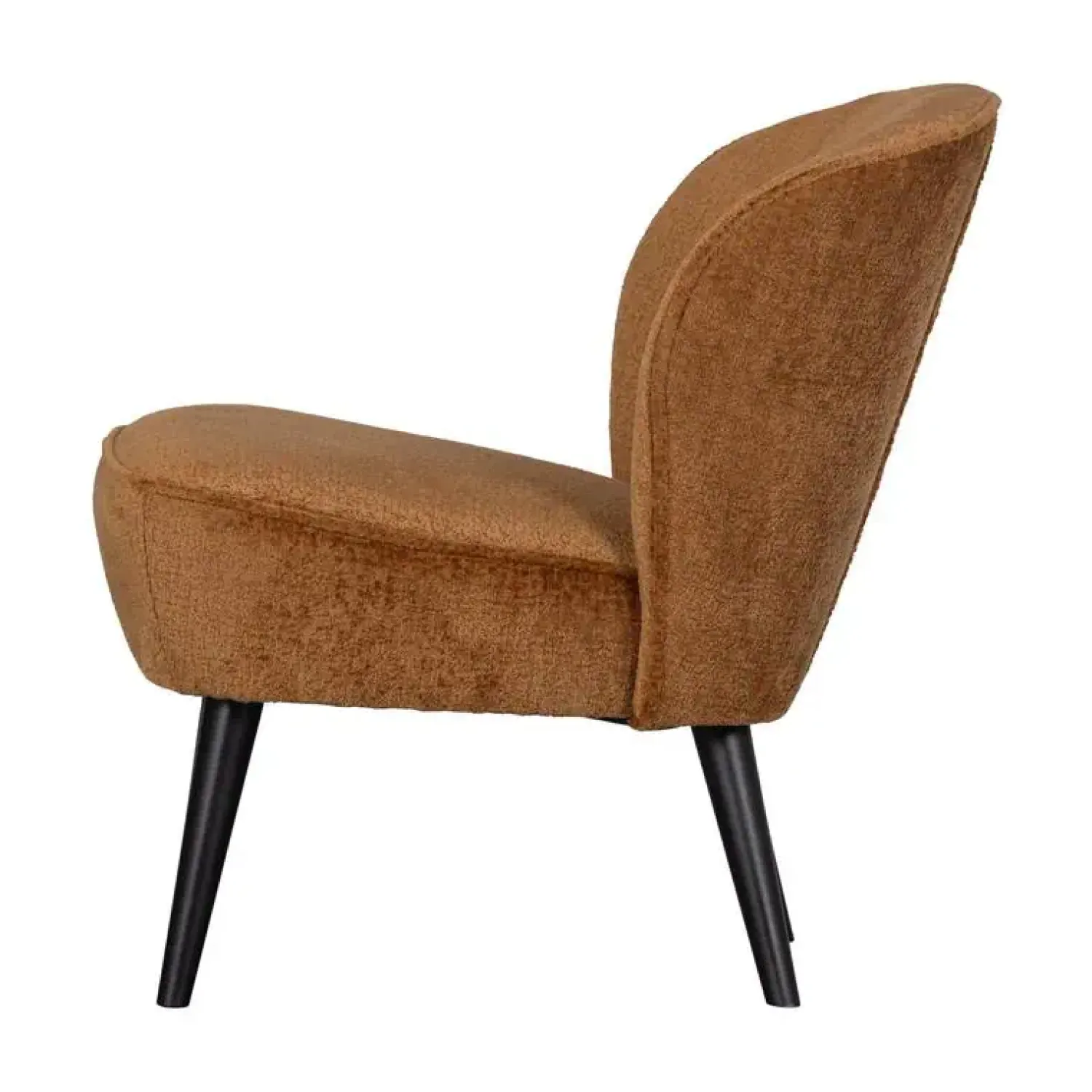 WOOOD Fauteuils|Sara Fauteuil Structure Velvet Cognac