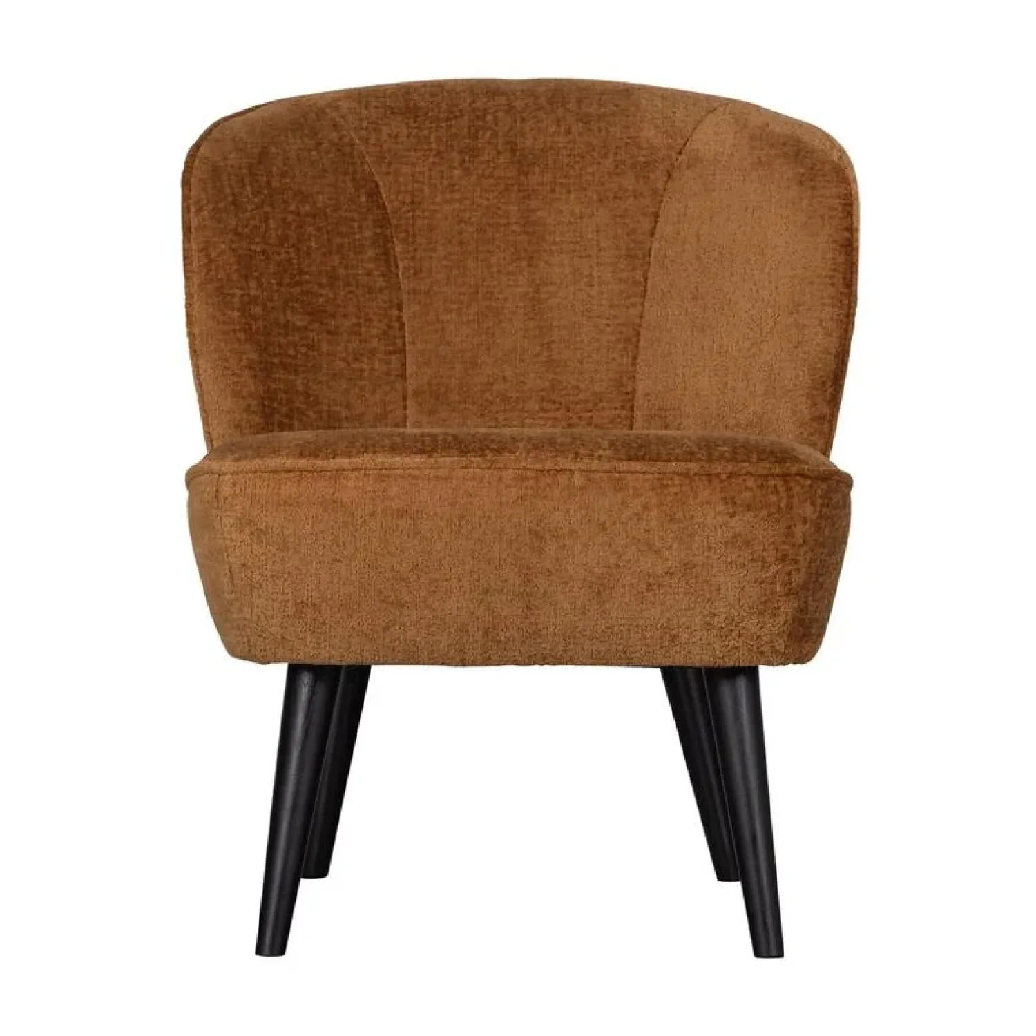 WOOOD Fauteuils|Sara Fauteuil Structure Velvet Cognac
