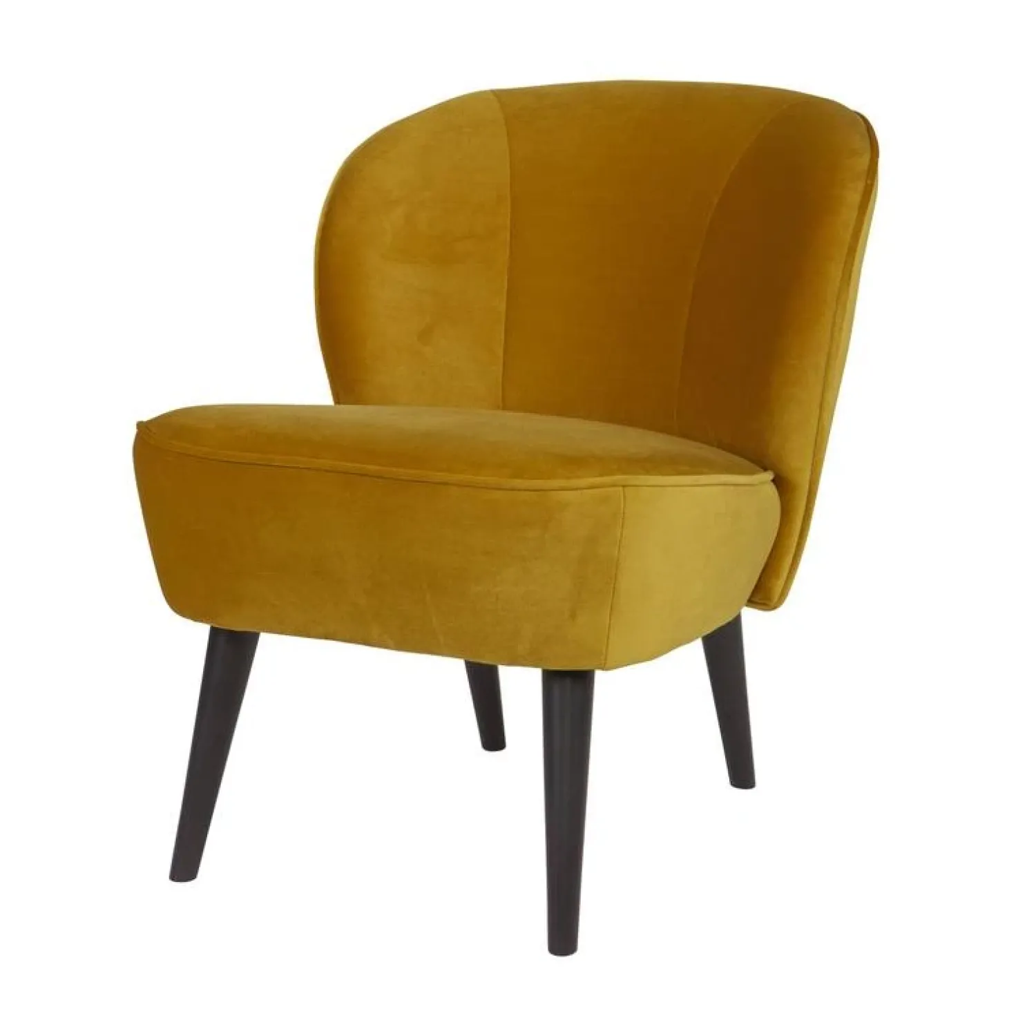 WOOOD Fauteuils|Sara Fauteuil Velvet Oker