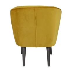 WOOOD Fauteuils|Sara Fauteuil Velvet Oker