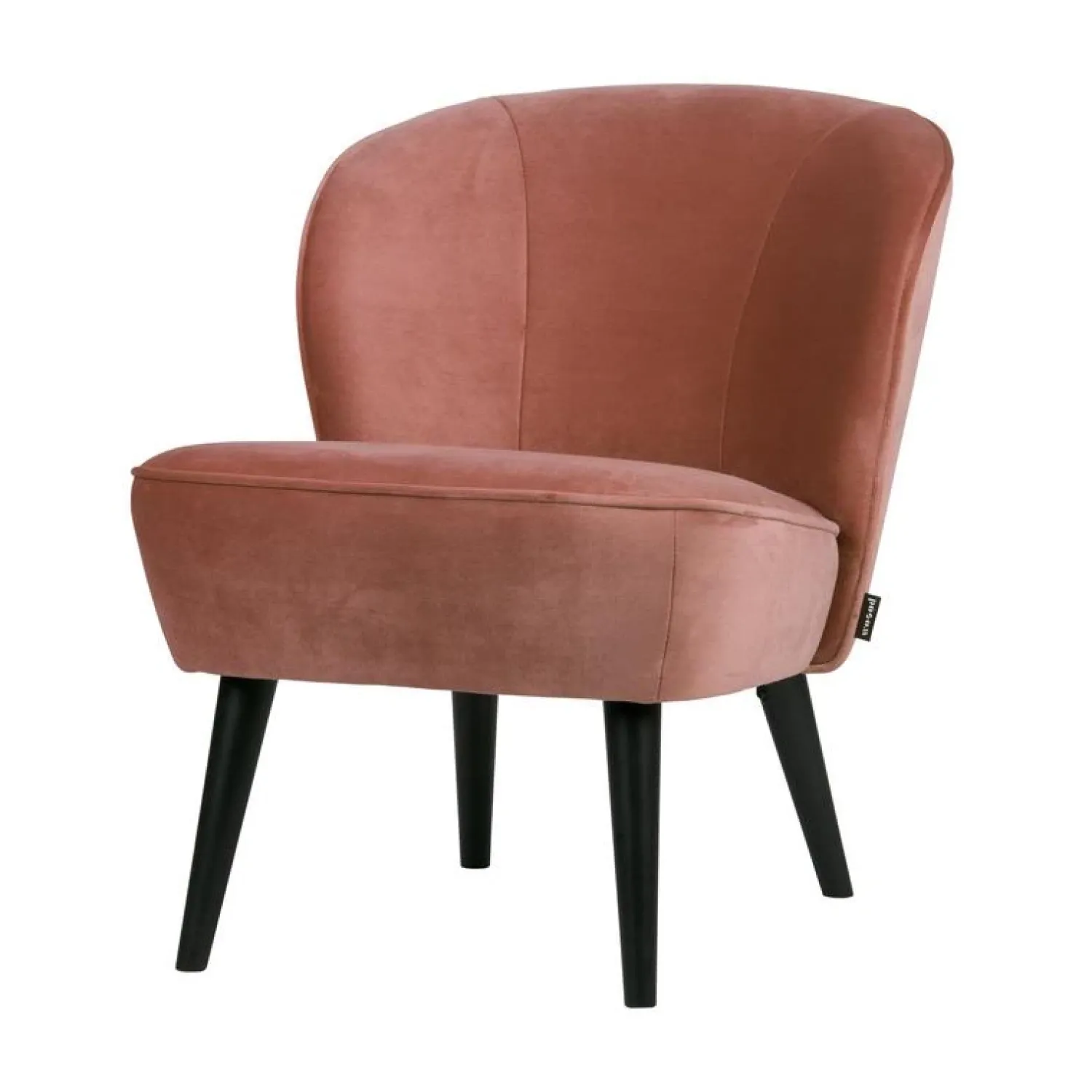 WOOOD Fauteuils|Sara Fauteuil Velvet Oud Roze